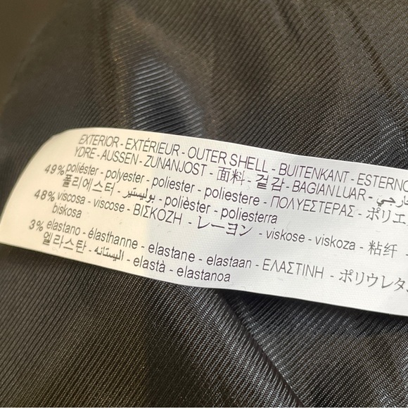 ZARA Tailored Black Coat Minimal Button Front Size M (Fits Small) - Picture 7 of 8